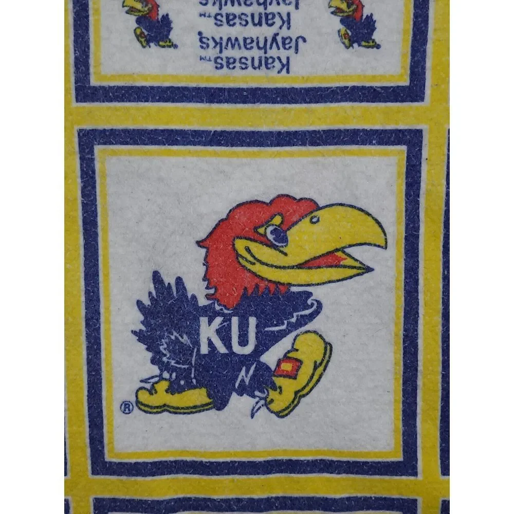 Vintage‎  Kansas Jayhawks Blanket  70X82